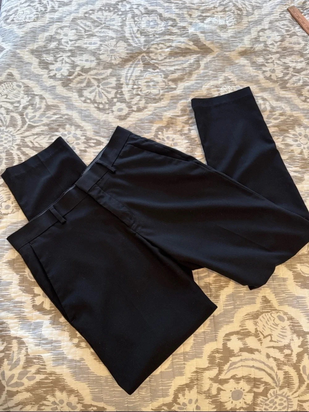 Kenneth Cole Men's Black Dress Pants - Tailored Straight Leg